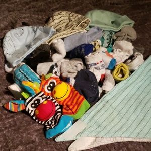 Socks, bibs, mittens, hats